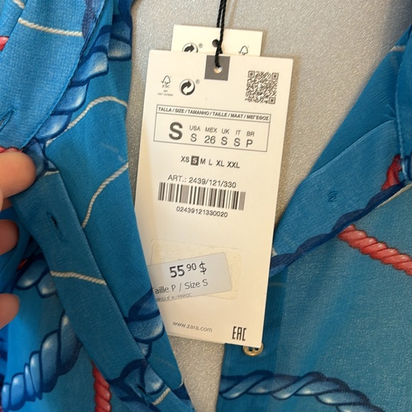 New Zara nautical blouse - Picture 6 of 6